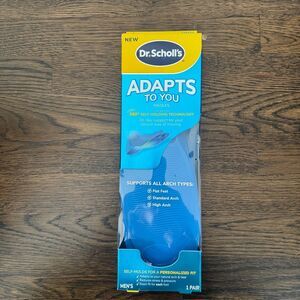 Dr. Scholl's Adapts To You Men's Shoe Insoles Size 8-14 Self-Molding 1 Pair